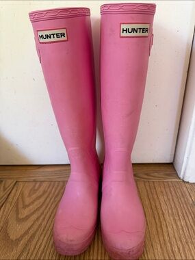 Bubblegum Pink Hunter Original Tall Boots W23499 size US 5M